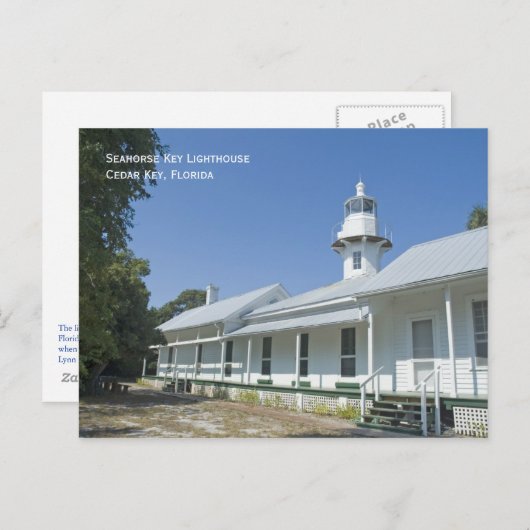 Seahorse Key Lighthouse Postcard Briefkaart (Voorkant / Achterkant)