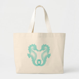 Seahorse Kiss Grote Tote Bag