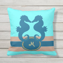 Seahorse Kiss Monogrammed