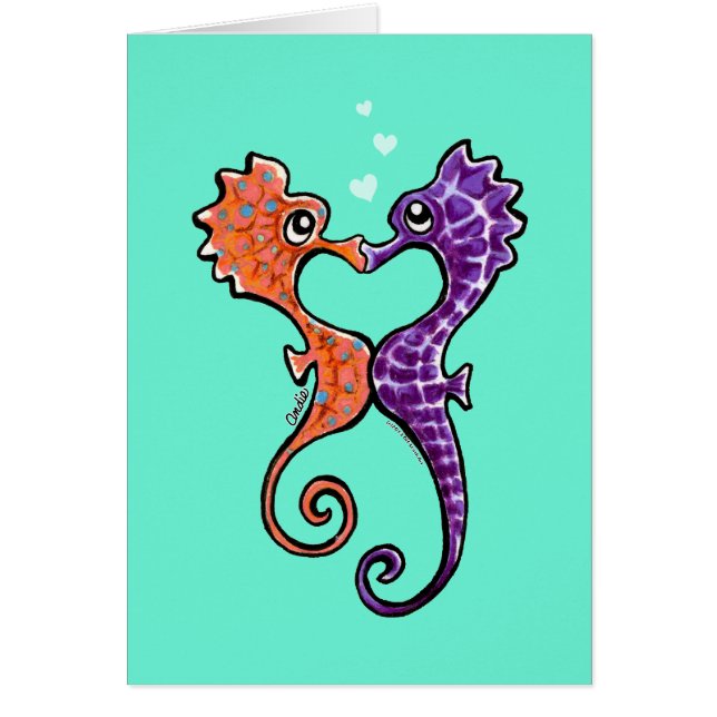 Seahorse Kiss Off-Leash Art™ (Voorkant)