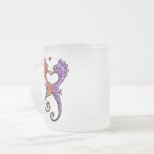 Seahorse Kiss Off-Leash Art™ Matglas Koffiemok (Voorkant links)