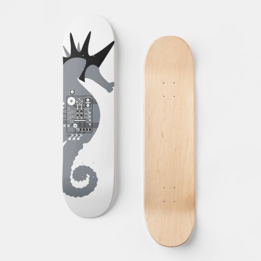 Seahorse Knight Skateboard Deck (Voorkant)