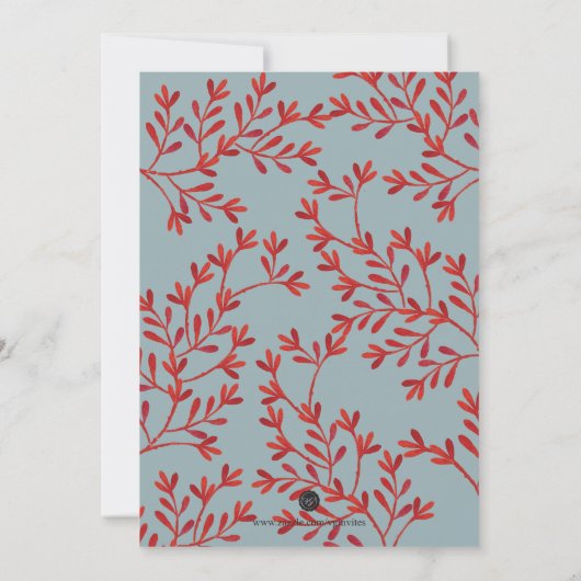 Seahorse Kustkerstfeest Kaart (Achterkant)