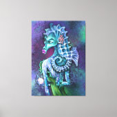 Seahorse Lady Fantasy Canvas print - schilderen (Voorkant)