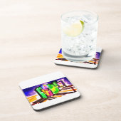 Seahorse love  bier onderzetter (Rechterzijde)