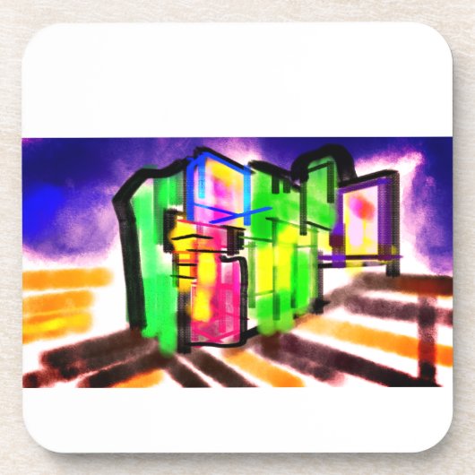 Seahorse love  bier onderzetter (Voorkant)