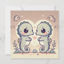 Seahorse Love Kaart