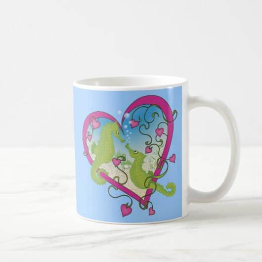 Seahorse Love Koffiemok (Rechts)