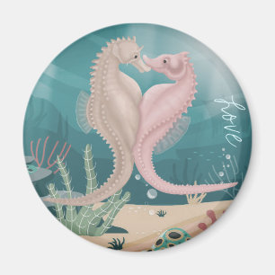 Seahorse Love Magneet