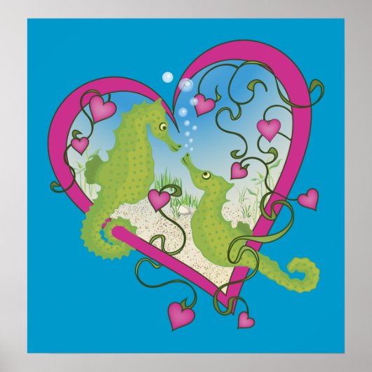 Seahorse Love Poster (Voorkant)