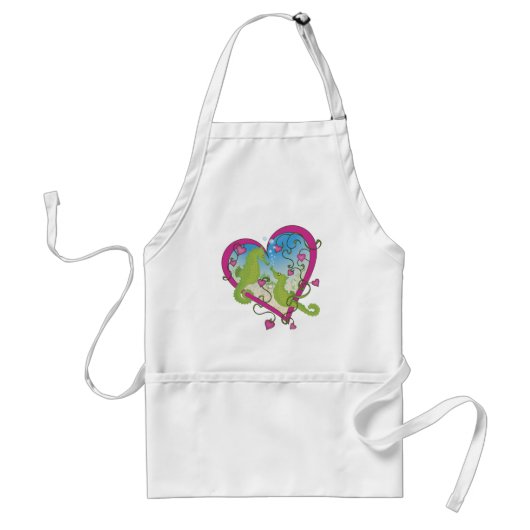 Seahorse Love Standaard Schort (Voorkant)