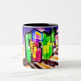 Seahorse love  tweekleurige koffiemok