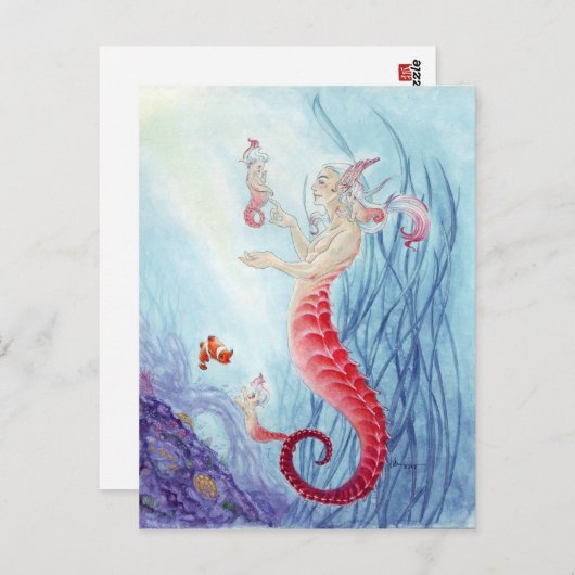 Seahorse merBaby's! Briefkaart (Voorkant / Achterkant)