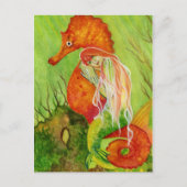 Seahorse mermaid fantasy Briefkaart (Voorkant)