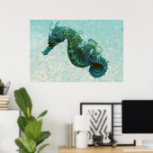 Seahorse met korte naam | Krim, Rusland Poster (Thuiskantoor)