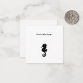 Seahorse Mini Bedankt voor je briefkaart (Voorkant / Achterkant in situ)