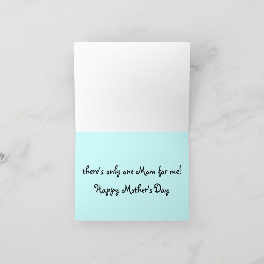 Seahorse Moederdag Kaart (Binnen)