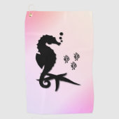 Seahorse naam golfhanddoek (Voorkant)