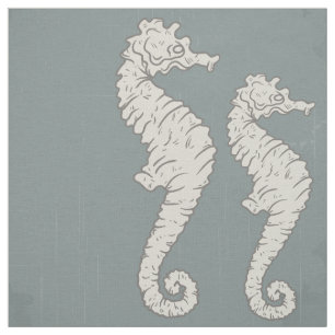 Seahorse Nautical Pattern Stof