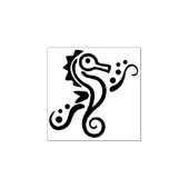 Seahorse Ocean Life Sea Tropical Rubberstempel (Afrduk)