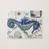 Seahorse Old Map Legpuzzel (Horizontaal)