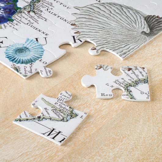 Seahorse Old Map Legpuzzel (Zijkant)