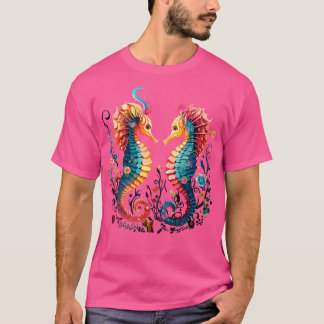 Seahorse Paar Valentijn T-shirt