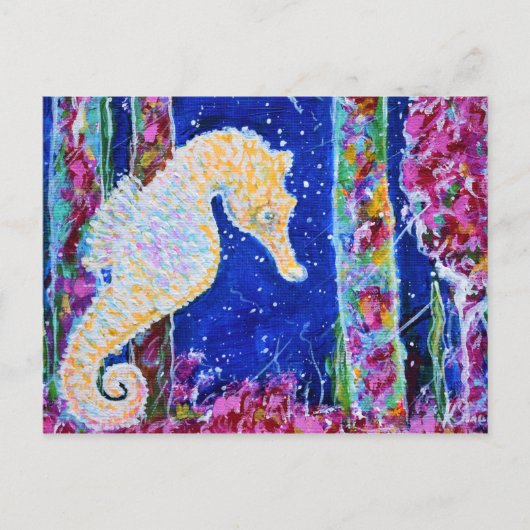 Seahorse Painting Briefkaart (Voorkant)