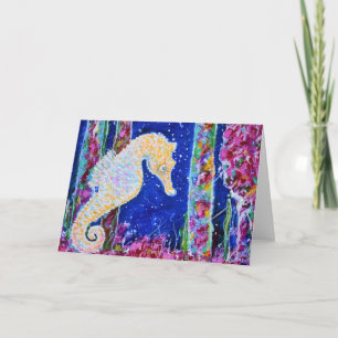 Seahorse Painting Kaart
