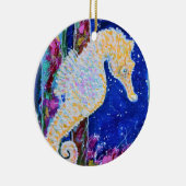 Seahorse Painting Keramisch Ornament (Rechts)