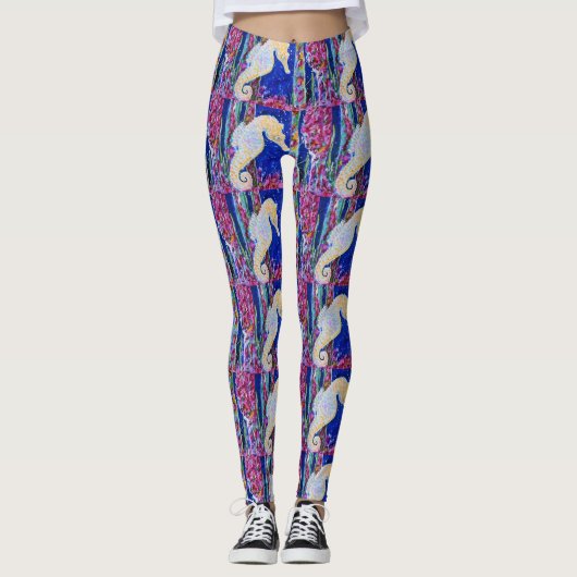 Seahorse Painting Leggings (Voorkant)
