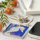 Seahorse Painting Sleutelhanger (Voorkant Rechts)