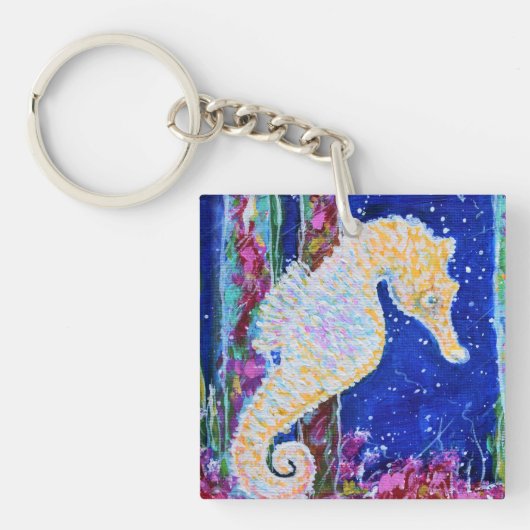 Seahorse Painting Sleutelhanger (Voorkant)