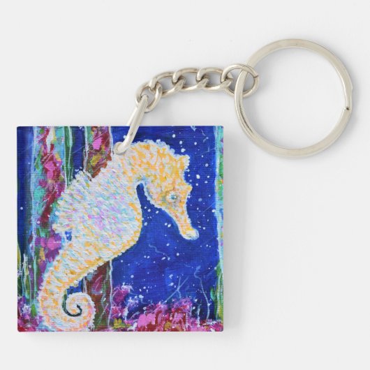 Seahorse Painting Sleutelhanger (Achterkant)