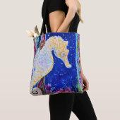 Seahorse Painting Tote Bag (Dichtbij)