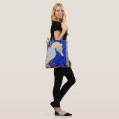 Seahorse Painting Tote Bag (Op model)