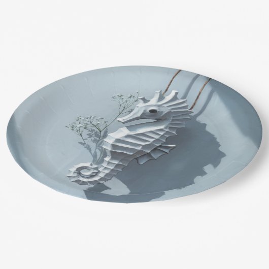 Seahorse Papieren Bordje (Gekanteld)