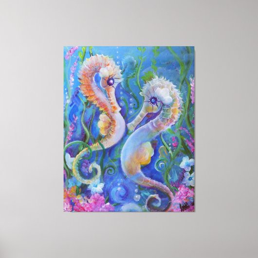 Seahorse Paradise Canvas Afdruk (Voorkant)