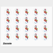 Seahorse Patchwork Pet Stickers (Vel)