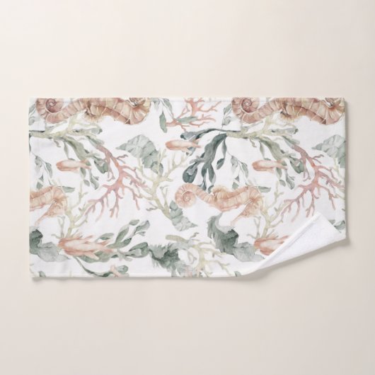 Seahorse Pattern Bad Handdoek (Handdoek)