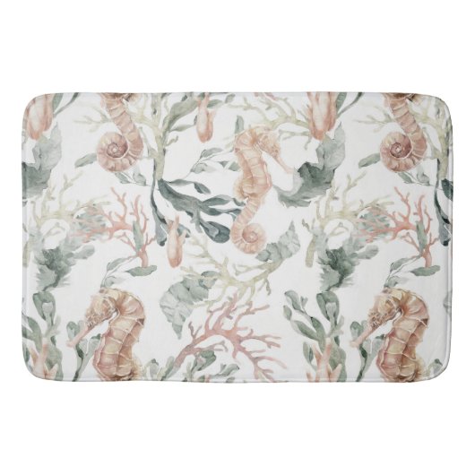 Seahorse Pattern Badmat (Voorkant)