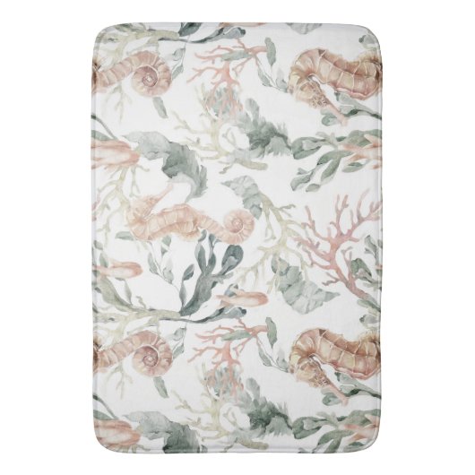 Seahorse Pattern Badmat (Voorkant Verticaal)