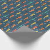 Seahorse Pattern Cadeaupapier (Hoek)