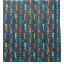 Seahorse Pattern Douchegordijn