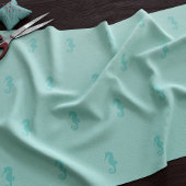 Seahorse Pattern Fabric Stof