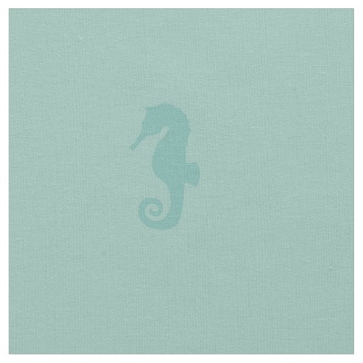 Seahorse Pattern Fabric Stof (Close Up)