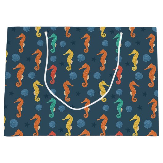 Seahorse Pattern Groot Cadeauzakje (Voorkant)