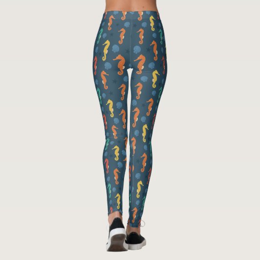 Seahorse Pattern Leggings (Achterkant)