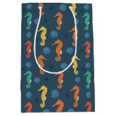 Seahorse Pattern Medium Cadeauzakje (Voorkant)