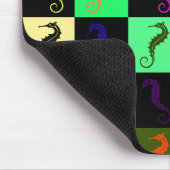 Seahorse Pattern Multicolond Muismat (Hoek)